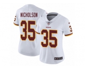 Women Nike Washington Redskins #35 Montae Nicholson White Vapor Untouchable Limited Player NFL Jersey