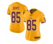 Women Nike Washington Redskins #85 Vernon Davis Limited Gold Rush Vapor Untouchable NFL Jersey
