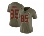 Women Nike Washington Redskins #85 Vernon Davis Limited Olive 2017 Salute to Service NFL Jersey