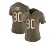 Women Nike Washington Redskins #90 Ziggy Hood Limited Olive Gold 2017 Salute to Service NFL Jersey Women Nike Washington Redskins #90 Ziggy Hood Limited Olive Gold 2017 Salute to Service NFL Jersey