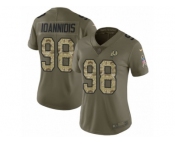 Women Nike Washington Redskins #98 Matthew Ioannidis Limited Olive Camo 2017 Salute to Service NFL Jersey