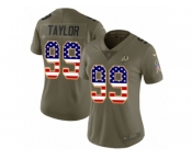 Women Nike Washington Redskins #99 Phil Taylor Limited Olive USA Flag 2017 Salute to Service NFL Jersey