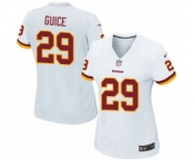 Women's Nike Washington Redskins #29 Derrius Guice Game White NFL Jersey