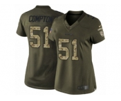 Women's Nike Washington Redskins #51 Will Compton Limited Green Salute to Service NFL Jersey