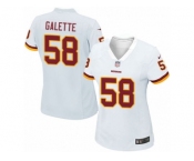 Women's Nike Washington Redskins #58 Junior Galette Game White NFL Jersey Women's Nike Washington Redskins #58 Junior Galette Game White NFL Jersey