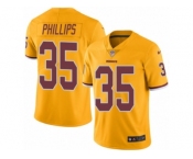Youth Nike Washington Redskins #35 Dashaun Phillips Limited Gold Rush NFL Jersey