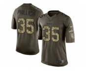Youth Nike Washington Redskins #35 Dashaun Phillips Limited Green Salute to Service NFL Jersey