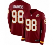Youth Nike Washington Redskins #98 Matthew Ioannidis Limited Burgundy Therma Long Sleeve NFL Jersey