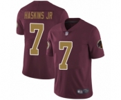 Youth Washington Redskins #7 Dwayne Haskins Burgundy Red Gold Number Alternate 80TH Anniversary Vapor Untouchable Limited Player Football Jerseys