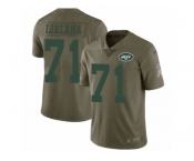 Men Nike New York Jets #71 Ben Ijalana Limited Olive 2017 Salute to Service NFL Jersey