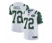 Men Nike New York Jets #72 Brandon Shell White Vapor Untouchable Limited Player NFL Jersey