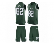 Men Nike New York Jets #82 Will Tye Limited Green Tank Top Suit NFL Jersey Men Nike New York Jets #82 Will Tye Limited Green Tank Top Suit NFL Jersey
