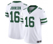 Men's New York Jets #16 Tyler Johnson White 2025 F.U.S.E. Vapor Untouchable Limited Football Stitched Jersey