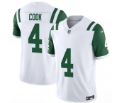 Men's New York Jets #4 Brady Cook White 2025 F.U.S.E. Classic Alternate Vapor Untouchable Limited Football Stitched Jersey Men's New York Jets #4 Brady Cook White 2025 F.U.S.E. Classic Alternate Vapor Untouchable Limited Football Stitched Jersey