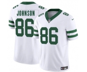 Men's New York Jets #86 Neal Johnson White 2025 F.U.S.E. Vapor Untouchable Limited Football Stitched Jersey