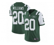 Men's Nike New York Jets #20 Marcus Williams Vapor Untouchable Limited Green Team Color NFL Jersey