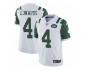 Men's Nike New York Jets #4 Lac Edwards Vapor Untouchable Limited White NFL Jersey