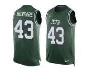 Men's Nike New York Jets #43 Julian Howsare Limited Green Player Name & Number Tank Top NFL Jersey Men's Nike New York Jets #43 Julian Howsare Limited Green Player Name & Number Tank Top NFL Jersey