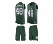 Men's Nike New York Jets #48 Jordan Jenkins Limited Green Tank Top Suit NFL Jersey Men's Nike New York Jets #48 Jordan Jenkins Limited Green Tank Top Suit NFL Jersey