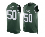 Men's Nike New York Jets #50 Darron Lee Limited Green Player Name & Number Tank Top NFL Jersey Men's Nike New York Jets #50 Darron Lee Limited Green Player Name & Number Tank Top NFL Jersey