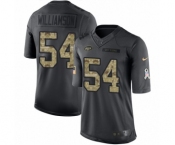 Men's Nike New York Jets #54 Avery Williamson Limited Black 2016 Salute to Service NFL Jersey
