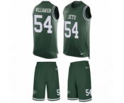 Men's Nike New York Jets #54 Avery Williamson Limited Green Tank Top Suit NFL Jersey Men's Nike New York Jets #54 Avery Williamson Limited Green Tank Top Suit NFL Jersey