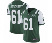 Men's Nike New York Jets #61 Spencer Long Green Team Color Vapor Untouchable Limited Player NFL Jersey