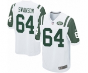 Men's Nike New York Jets #64 Travis Swanson Game White NFL Jersey