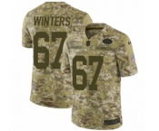 Men's Nike New York Jets #67 Brian Winters Limited Camo 2018 Salute to Service NFL Jersey