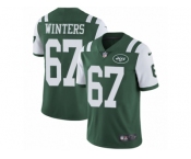 Men's Nike New York Jets #67 Brian Winters Vapor Untouchable Limited Green Team Color NFL Jersey