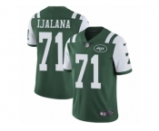 Men's Nike New York Jets #71 Ben Ijalana Vapor Untouchable Limited Green Team Color NFL Jersey