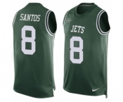 Men's Nike New York Jets #8 Cairo Santos Limited Green Player Name & Number Tank Top NFL Jersey Men's Nike New York Jets #8 Cairo Santos Limited Green Player Name & Number Tank Top NFL Jersey