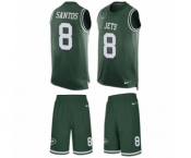 Men's Nike New York Jets #8 Cairo Santos Limited Green Tank Top Suit NFL Jersey Men's Nike New York Jets #8 Cairo Santos Limited Green Tank Top Suit NFL Jersey