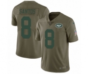 Men's Nike New York Jets #8 Cairo Santos Limited Olive 2017 Salute to Service NFL Jersey Men's Nike New York Jets #8 Cairo Santos Limited Olive 2017 Salute to Service NFL Jersey