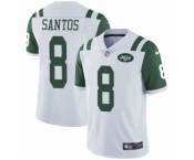Men's Nike New York Jets #8 Cairo Santos White Vapor Untouchable Limited Player NFL Jersey Men's Nike New York Jets #8 Cairo Santos White Vapor Untouchable Limited Player NFL Jersey