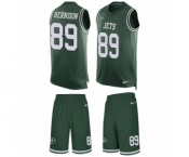 Men's Nike New York Jets #89 Chris Herndon Limited Green Tank Top Suit NFL Jersey Men's Nike New York Jets #89 Chris Herndon Limited Green Tank Top Suit NFL Jersey