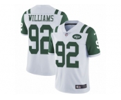 Men's Nike New York Jets #92 Leonard Williams Vapor Untouchable Limited White NFL Jersey