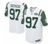 Men's Nike New York Jets #97 Nathan Shepherd Game White NFL Jersey