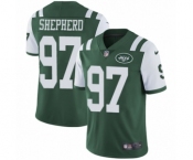 Men's Nike New York Jets #97 Nathan Shepherd Green Team Color Vapor Untouchable Limited Player NFL Jersey