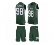Men's Nike New York Jets #98 Mike Pennel Limited Green Tank Top Suit NFL Jersey Men's Nike New York Jets #98 Mike Pennel Limited Green Tank Top Suit NFL Jersey
