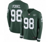 Men's Nike New York Jets #98 Mike Pennel Limited Green Therma Long Sleeve NFL Jersey Men's Nike New York Jets #98 Mike Pennel Limited Green Therma Long Sleeve NFL Jersey