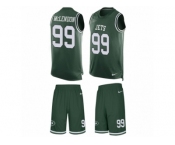 Men's Nike New York Jets #99 Steve McLendon Limited Green Tank Top Suit NFL Jersey