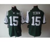 nike nfl jerseys new york jets #15 tebow green[nike limited]