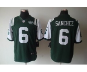 nike nfl jerseys new york jets #6 sanchez green[nike limited]