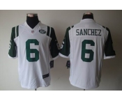 nike nfl jerseys new york jets #6 sanchez white[nike limited]