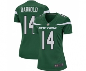 Women's New York Jets #14 Sam Darnold Game Green Team Color Football Jersey