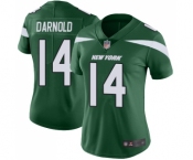 Women's New York Jets #14 Sam Darnold Green Team Color Vapor Untouchable Limited Player Football Jersey