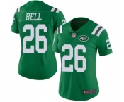 Women's New York Jets #26 Le'Veon Bell Limited Green Rush Vapor Untouchable Football Jersey