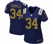 Women's Nike New York Jets #34 Isaiah Crowell Limited Navy Blue Alternate NFL Jersey
