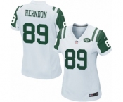 Women's Nike New York Jets #89 Chris Herndon Game White NFL Jersey